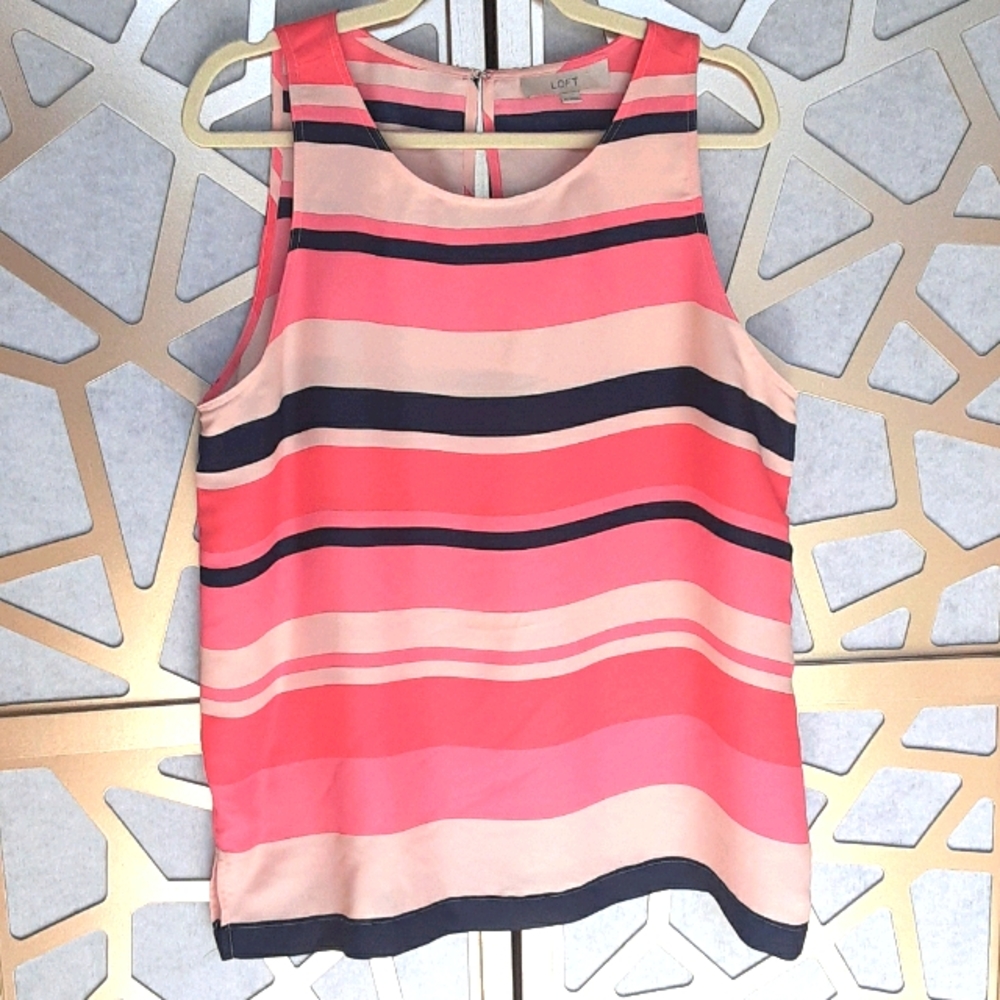 EUC LOFT Swing Colorblock Trapeze Tank